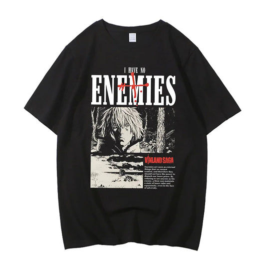 Vinland Saga: Manga Graphic T-shirt Thorfinn  T Shirt Men Women Clothing High Quality Summer 100% Cotton Short Sleeve Tees
