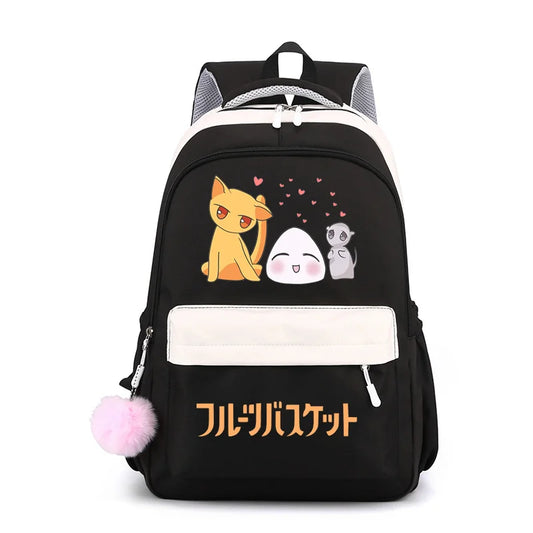 Fruits Basket: Backpacks Teenage School Bags Cute Cartoon Anime Backpacks Large Capacity Backpacks Manga Backpacks