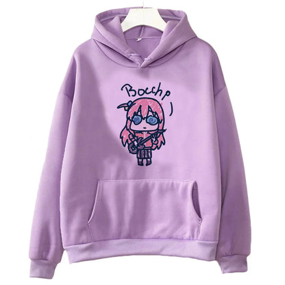 Bocchi the Rock:hoodies fashion tops cartoon 2026 cute harajuku Female Sport Coat