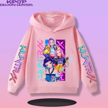 KPop Demon Hunters:  Children's Sweatshirt Girls' Clothes Girls' Sweatshirt New Fall and Winter New Cute Fashion Hoodie