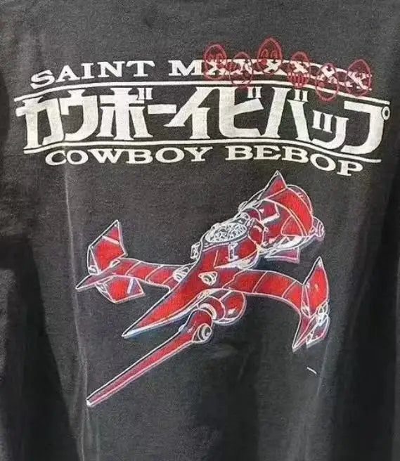 Cowboy Bebop: Long-sleeved Sweatshirt Vintage Saint Print Oversize High Quality Tops Clothing