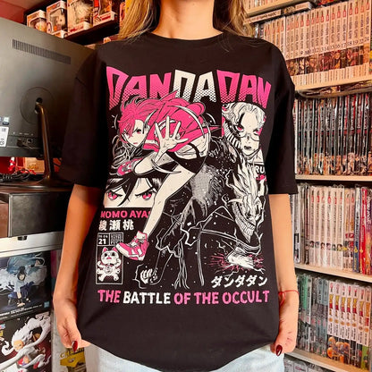 DanDaDan: Evil Eye T-Shirt Japanese Anime Women Men Oversized Y2k Manga Funny Street Hip Hop High Quality Female Male Clothing