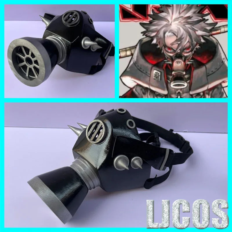 Gachiakuta:  Riyo Rudo Tamsy Zanka Enjin Cosplay Mask Gas Mask Props Punk Gothic Anime Character Prop Tactical Respirator