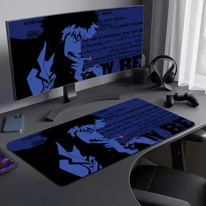 Cowboy Bebop: Mouse Pad Large Computer Mouse Pad Office Accessories XXL Pc Gamer Non-slip Deskmat Mousepad Keyboard Rubber Game