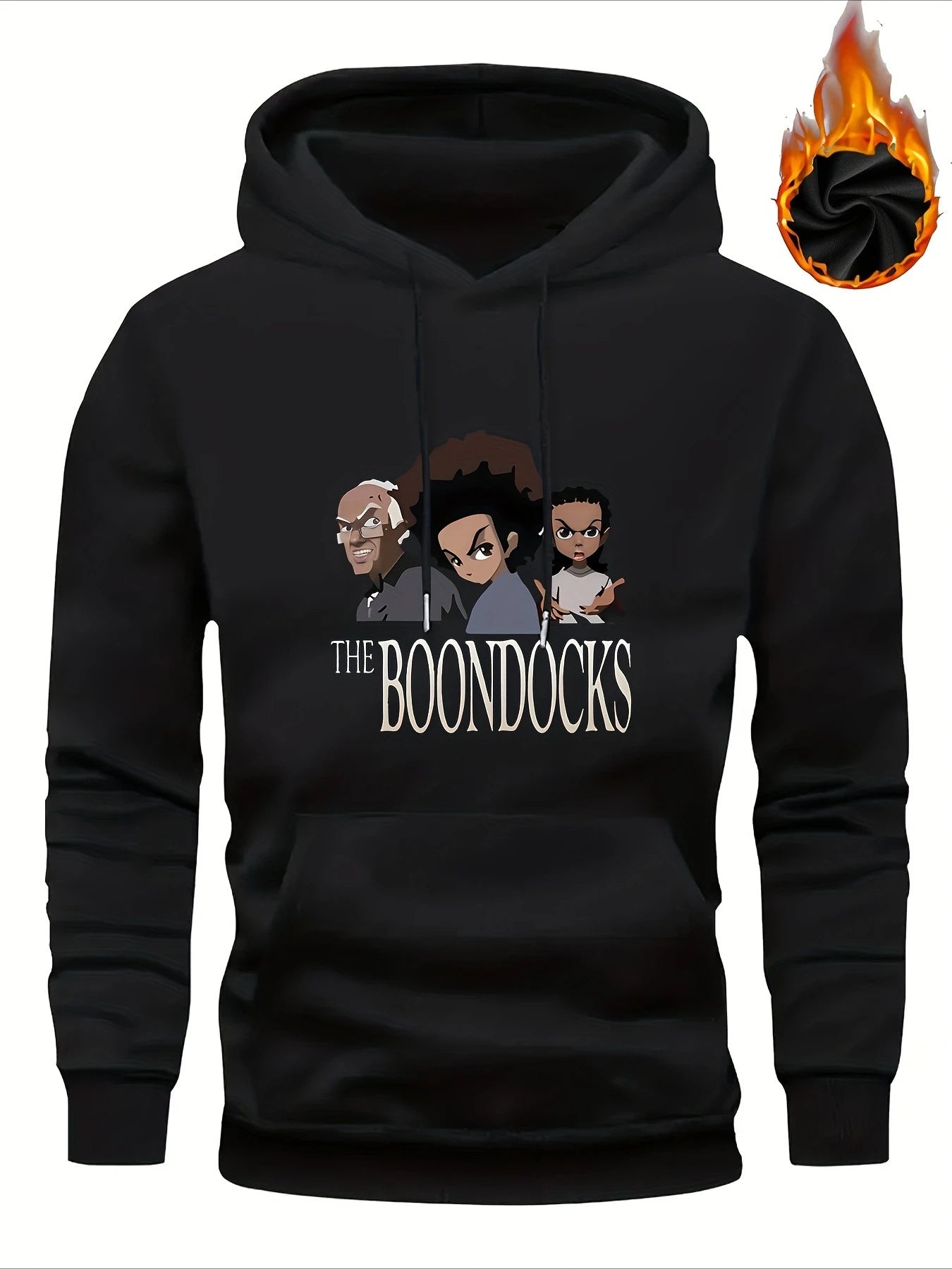 The Boondocks: Hoodie - TV Show Character Print, Thick, Winter Warm, Machine Washable
