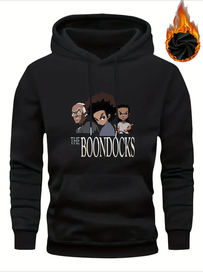 The Boondocks: Hoodie - TV Show Character Print, Thick, Winter Warm, Machine Washable