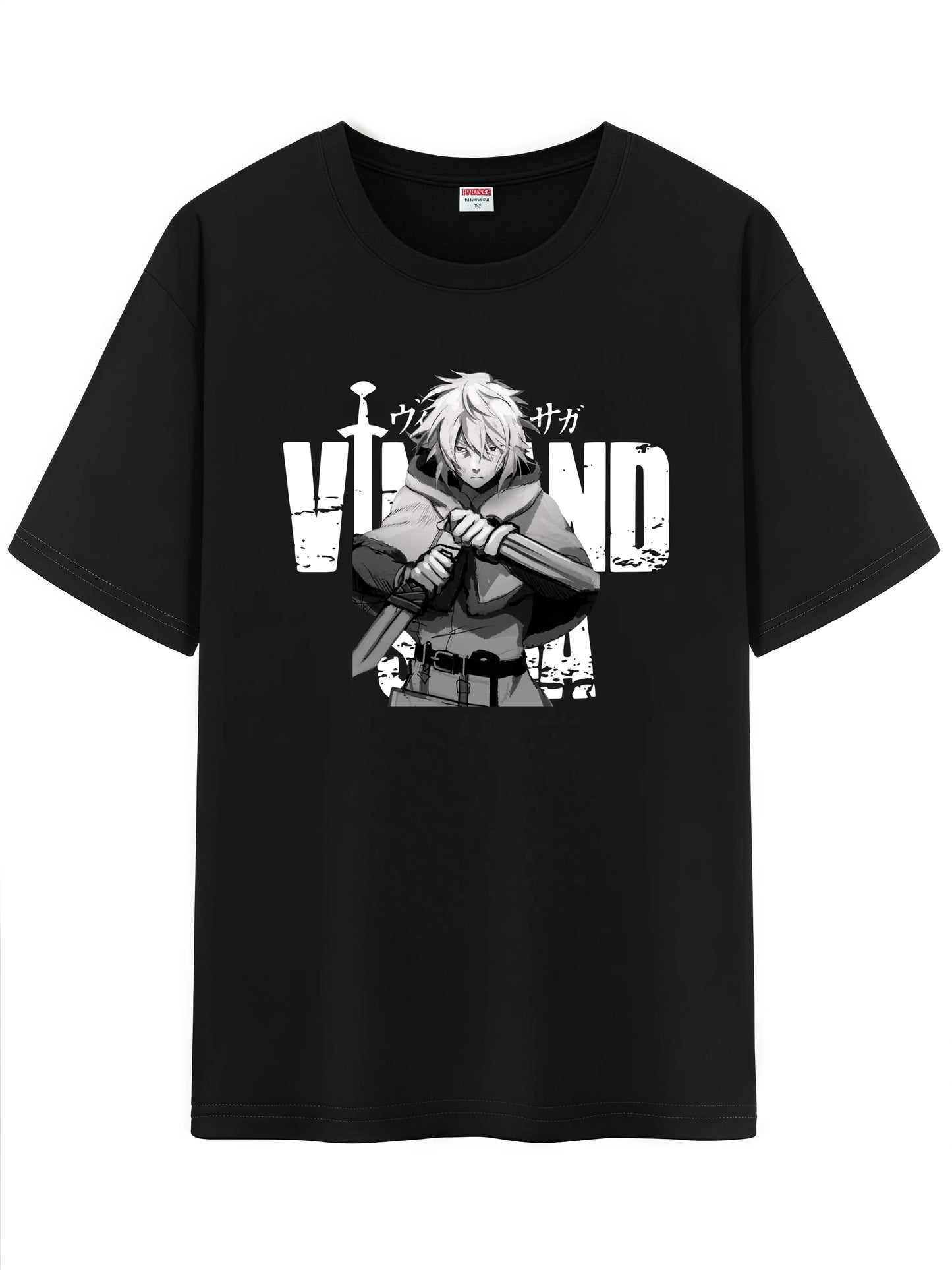 Vinland Saga: Unisex Japanese Pattern T-Shirt,  Character Graphic Short Sleeve Regular Fix Tee Shirt