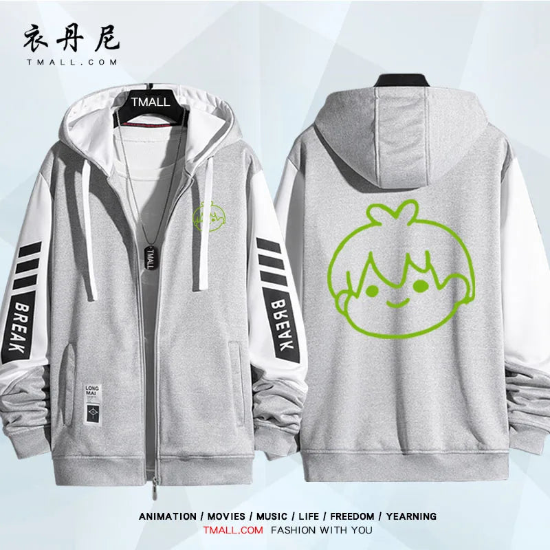 Blue Lock: Isagi Yoichi Nagi Seishiro Cosplay Costum Long Sleeve Print Jacket Zipper Hoodie Women Men FashionHooded Costumes Couple Jacket