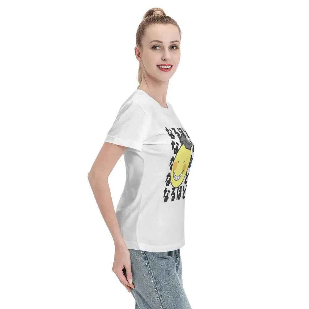 Assassination Classroom: Octopus Koro Sensei T-Shirt Women Short Sleeve T Shirts O-Neck Clothes Cotton Summer Tees Streetwear