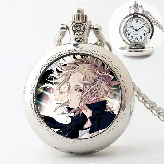Tokyo Revengers: Manjiro Sano Ryuguji Ken Movie Peripherals Cartoon Pocket Watch Personality Vintage Hanging Chain Holiday Gifts