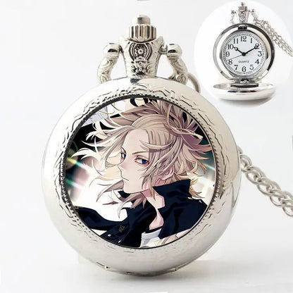 Tokyo Revengers: Manjiro Sano Ryuguji Ken Movie Peripherals Cartoon Pocket Watch Personality Vintage Hanging Chain Holiday Gifts