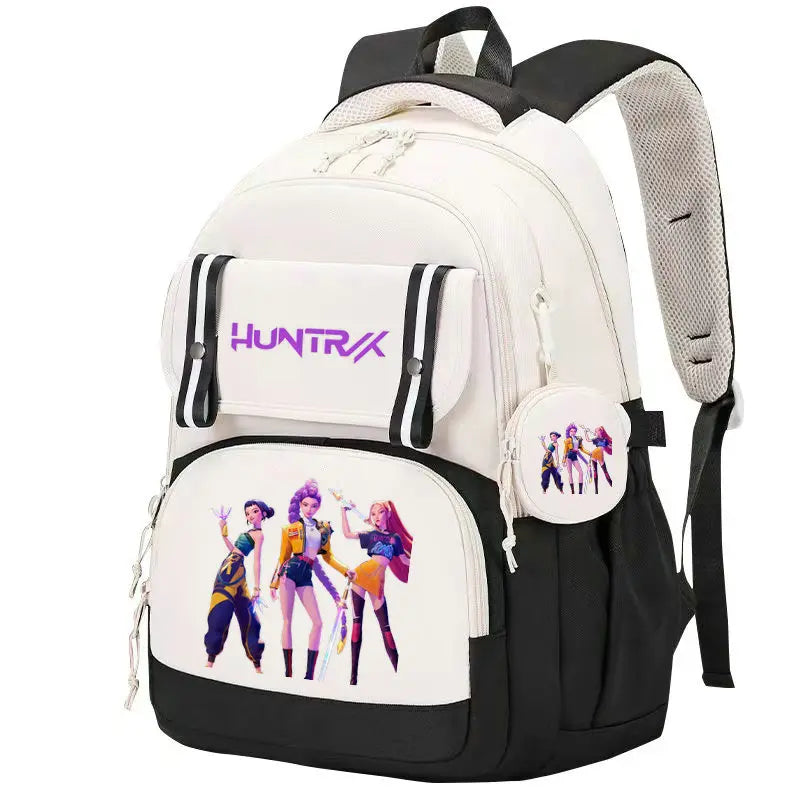 KPop Demon Hunters: Backpack Print Capacity Lightweight Daypack Schoolbag Girl Casual Travel Commute Bag