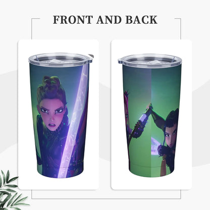 K-Pop Demon Hunters - Zoey  Tumbler Vacuum Insulated  Thermal Cup Stainless Steel Double Wall Mug Hot Cold Drink