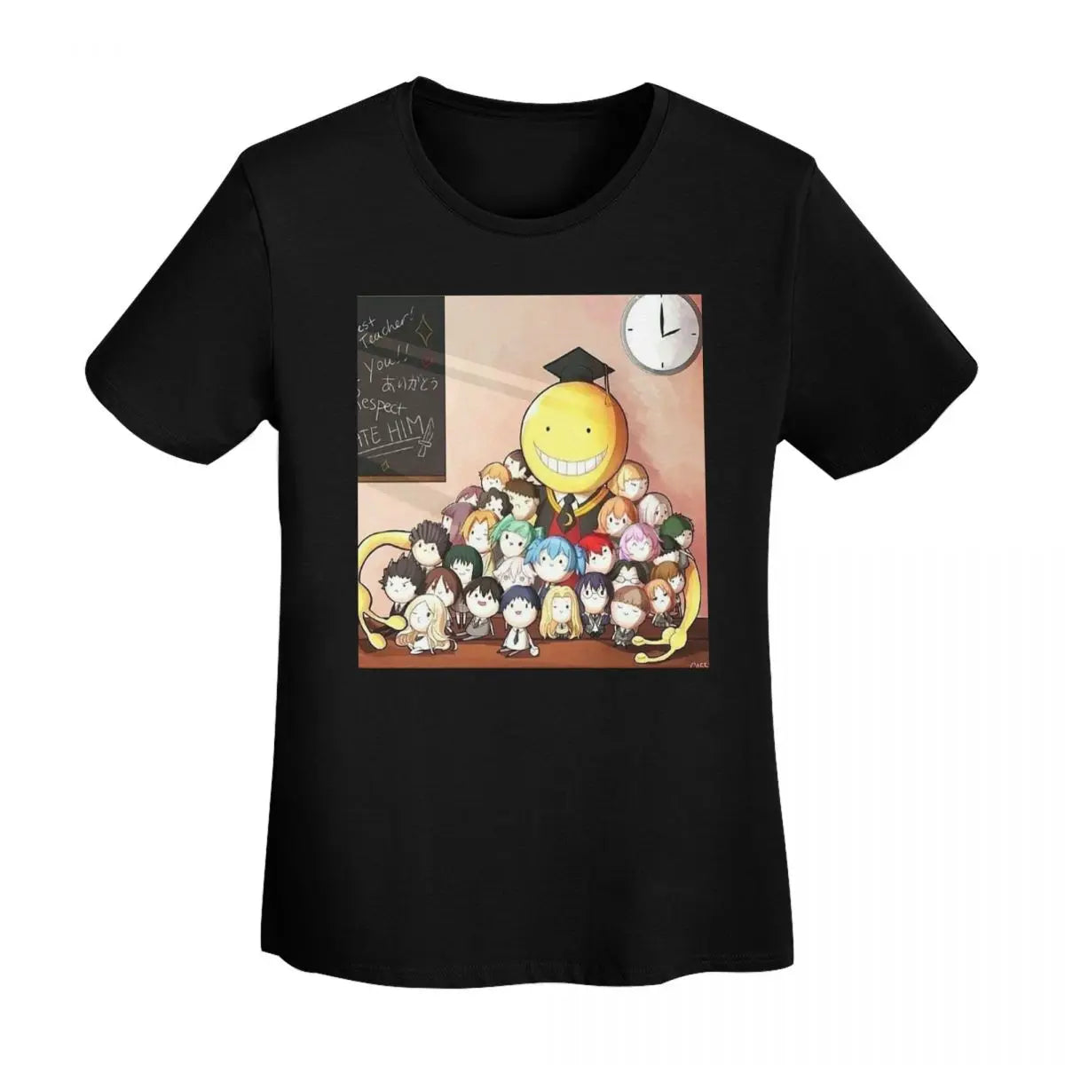 Assassination Classroom: Octopus Koro Sensei T-Shirt Women Short Sleeve T Shirts O-Neck Clothes Cotton Summer Tees Streetwear