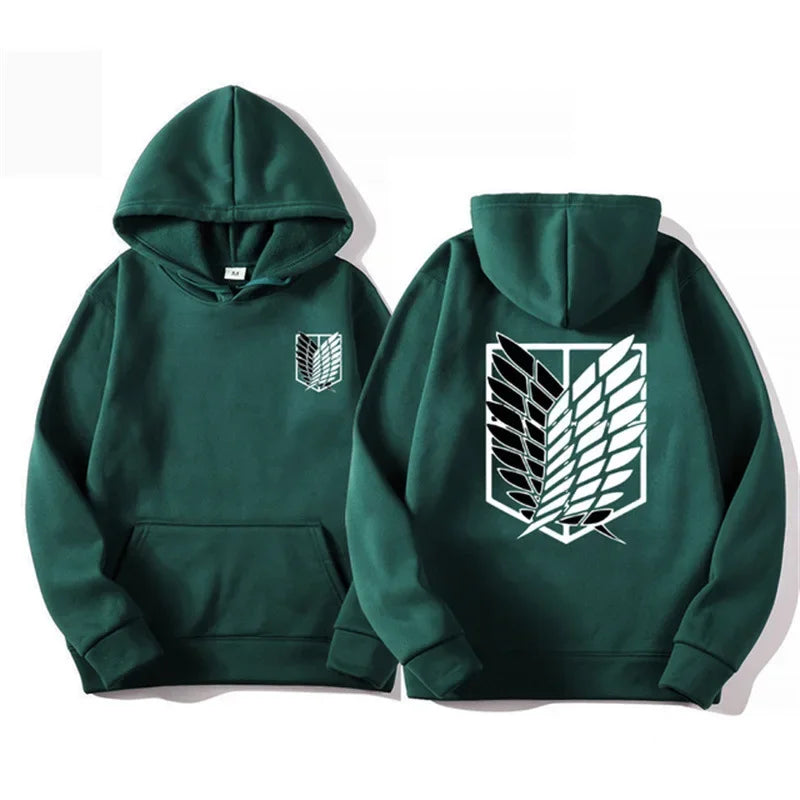 Attack on Titan: Men's Hoodies Anime Hoodies Men and Women Streetwear Pullover Harajuku Shingeki No Kyojin Hoodies Sweatshirt