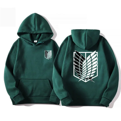 Attack on Titan: Men's Hoodies Anime Hoodies Men and Women Streetwear Pullover Harajuku Shingeki No Kyojin Hoodies Sweatshirt