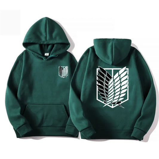 Attack on Titan: Men's Hoodies Anime Hoodies Men and Women Streetwear Pullover Harajuku Shingeki No Kyojin Hoodies Sweatshirt