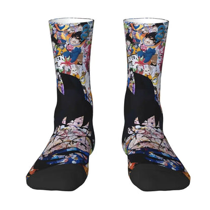 Dragon Ball: Collage Goku Socks Printed Men's Stockings Polyester