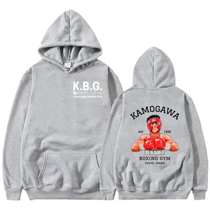 Hajime No Ippo: Kamogawa Boxing Gym Hoodie Women Men Sweatshirt Sport Coat KGB Graphic Clothing Harajuku Streetwear Tops