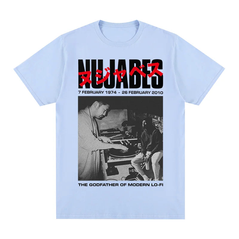 Samurai Champloo: Nujabes Vintage T-shirt the godfather of modern lo-fi music Japanese art Hip Hop Cotton Men T shirt New TEE TSHIRT Womens tops