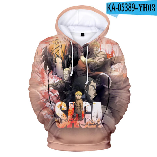 Anime Vinland: Saga Thorfinn Karlsefni 3D Print Oversized Women/Men Hoodie Sweatshirt Streetwear Hip Hop Pullover Hooded Jacket