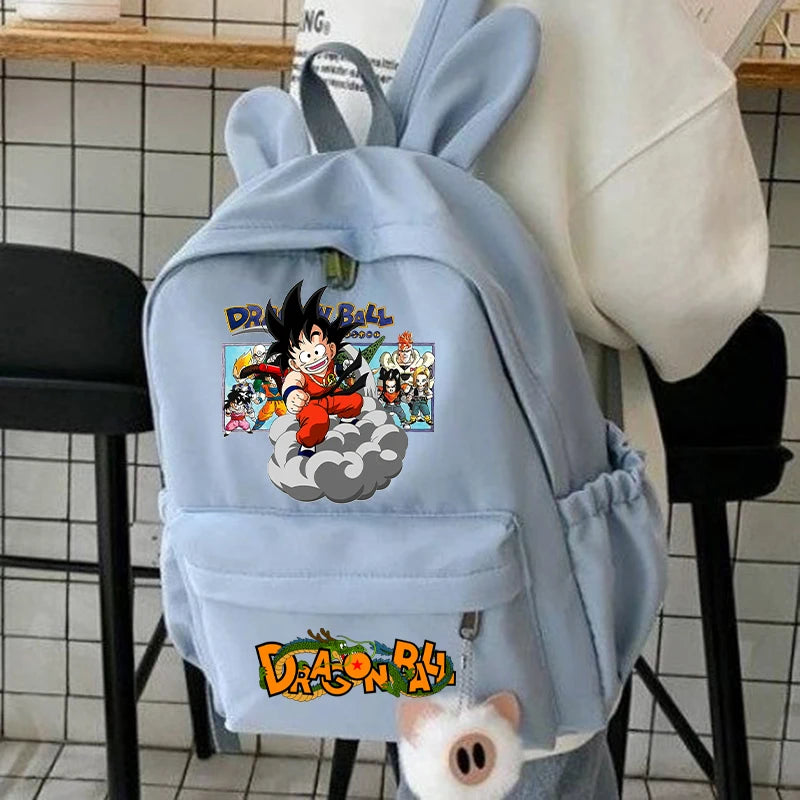 Dragon Ball: Backpack for Rucksack Rabbit Ears Casual School Bag Lunch Bag Birthday Gift Women Mochilas