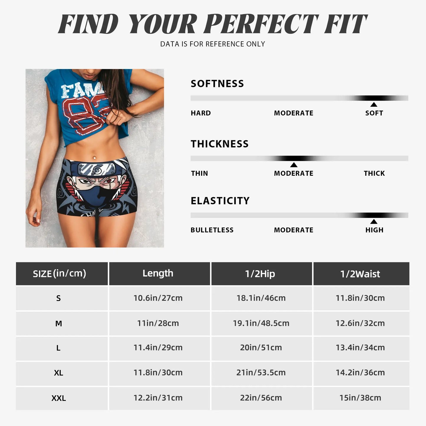 Women's Japane Anime N-Naruto Workout Yoga Shorts TV Manga Series  Gym Athletic Biker Running Shorts