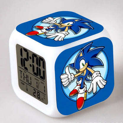 Sonic the Hedgehog: Alarm Clock Creative 8x8x8cm LED Cube with Light Display Time Week Month