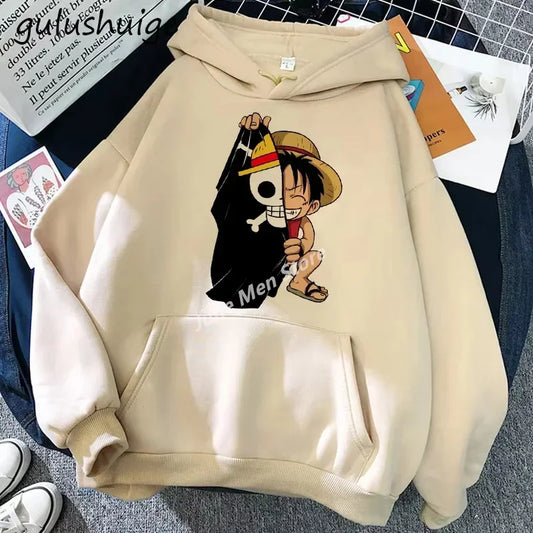 One Piece: Gear 5 Hoodie Roronoa Zoro Women Cartoon Luffy Sweatshirts Hoodie Men Cotton Hoodie Top Men Clothing