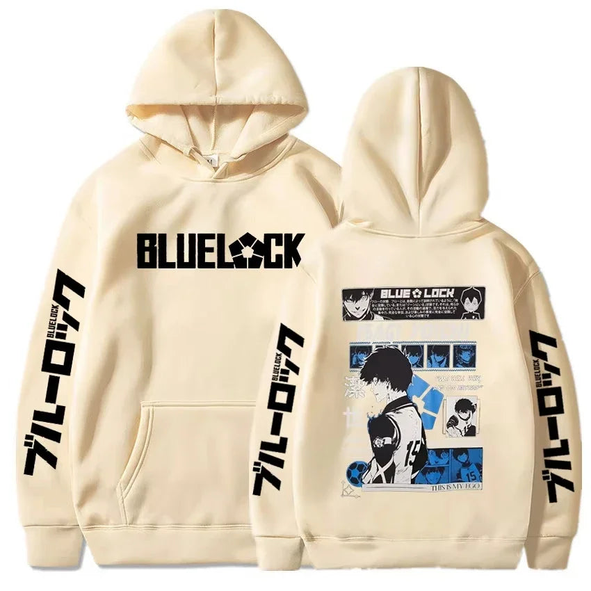 Blue Lock: Isagi Yoichi Printed Hooded Men Women Hot Manga Printed Hoodies Streetwear Harajuku