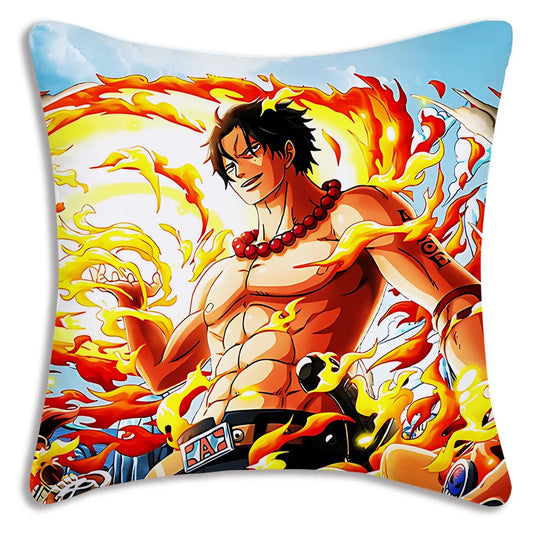 One Piece: Pillow Covers Sofa Decorative Home Double-sided Printing Short Plush Cute Cushion Cover