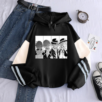 Bungo Stray Dogs:  Nakahara Chuuya Hoodies Women 90s Vintage Cartoon Shirt Spring Autumn Fleece Oversized Sweatshirts
