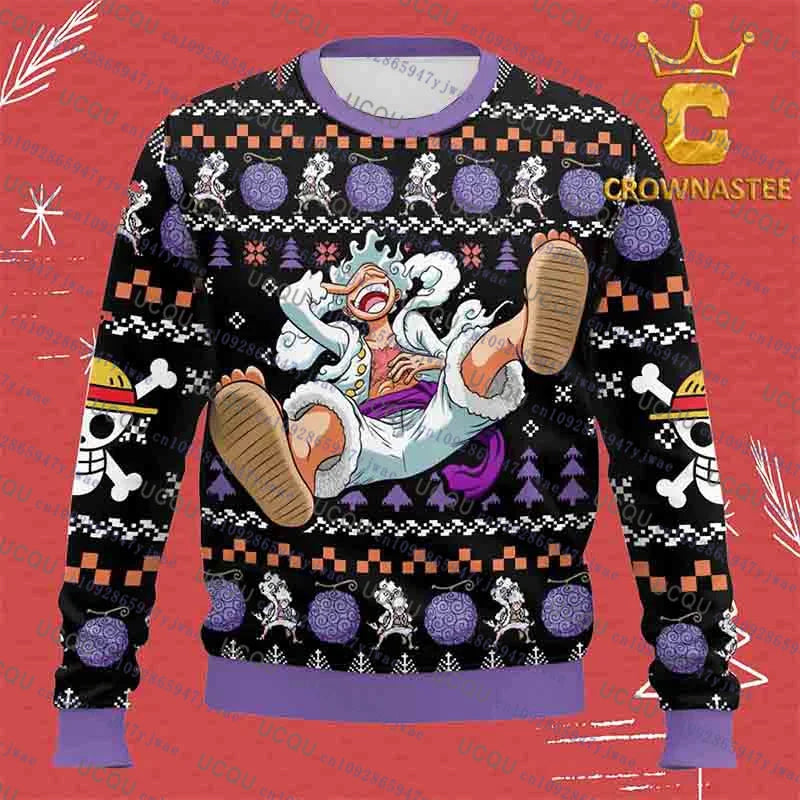 One Piece: Autumn Winter Round Collar Hoodies for Men Women Cosplay 3D Sweatshirts ONE PIECE Luffy Anime Fashion Bandai Cosplay Clothing