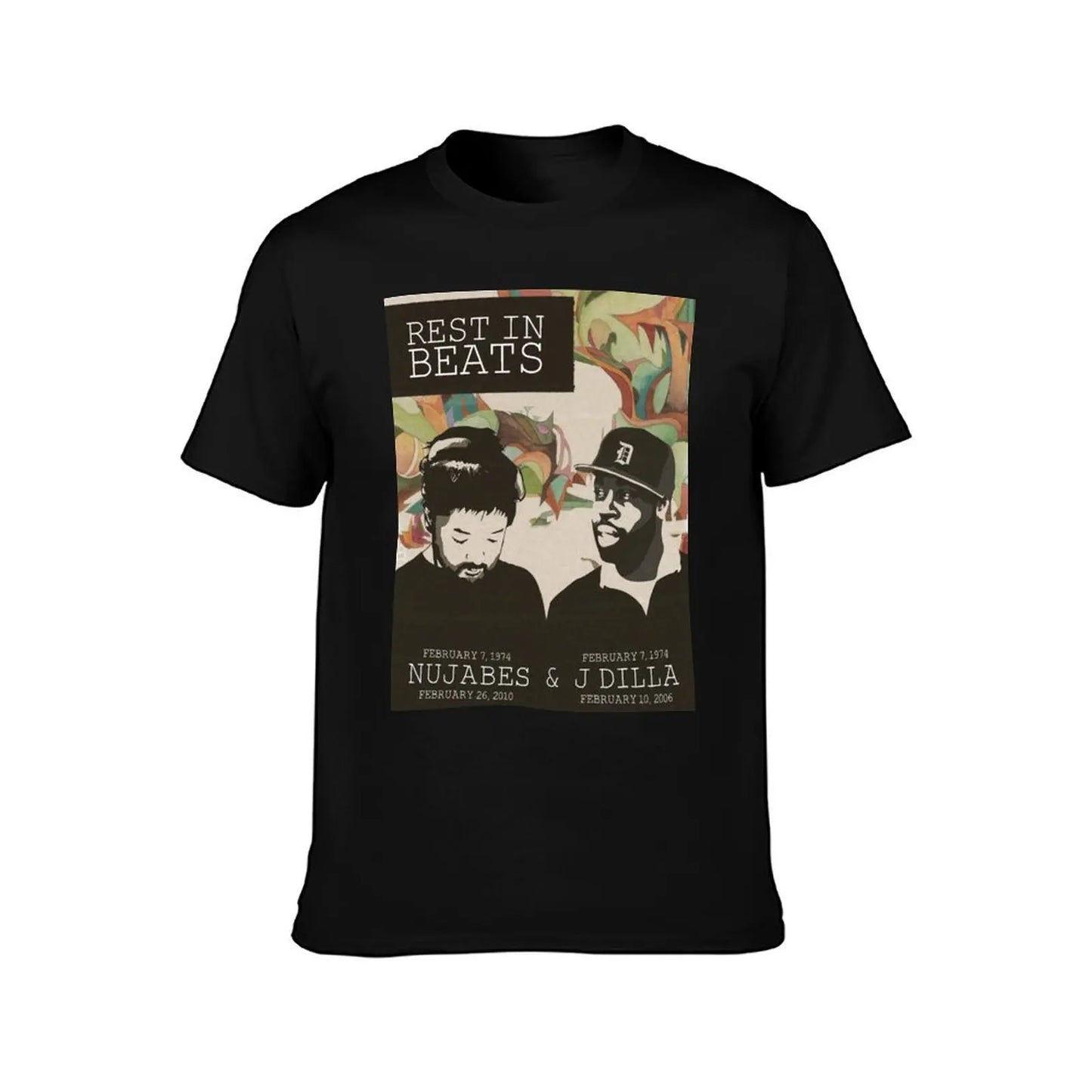 Nujabes and J Dilla: T-Shirt Basic Crew Neck Short Sleeve Top