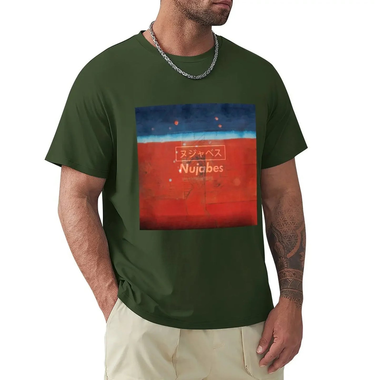 Samurai Champloo: Nujabes Modal Soul ヌジャベス T-Shirt Blouse custom shirt cotton graphic tees compression shirt men