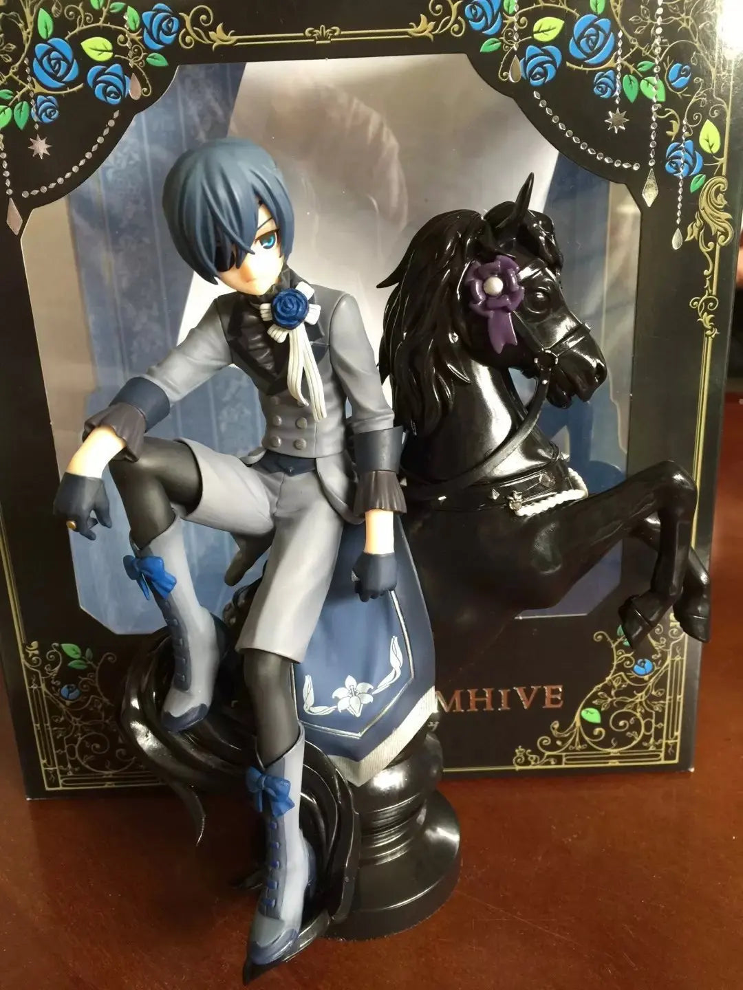 Black Butler: Ciel Phantomhive Sebastian Michaelis Anime Figure Model Statue Boys Collection Desktop Decoration Ornament Toy