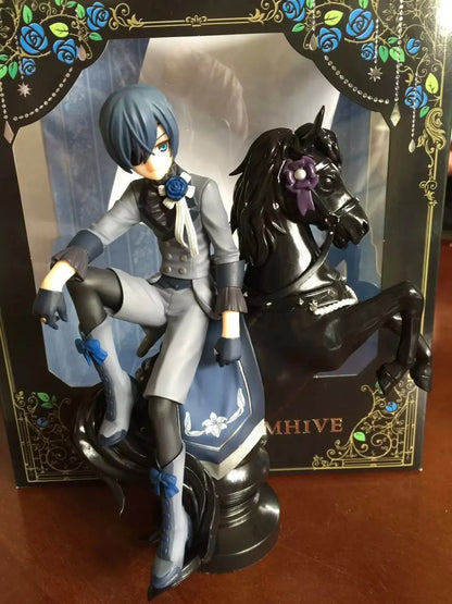 Black Butler: Ciel Phantomhive Sebastian Michaelis Anime Figure Model Statue Boys Collection Desktop Decoration Ornament Toy