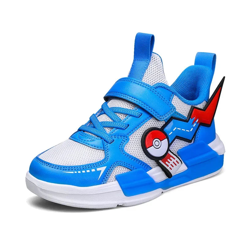 Pokemon: Pikachu  Children Cartoon Sports Shoes Fashion Anime Boy Girl Sneakers Student Casual Running Shoe Breathable Lightweight