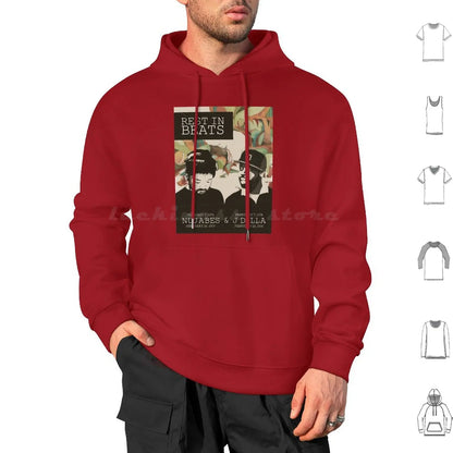 Samuari Champloo: Nujabes And J Dilla Hoodies Long Sleeve Nujabes Hip Hop Rap Japanese J Dilla Fat Jon Album Soundtrack Champloo Chill