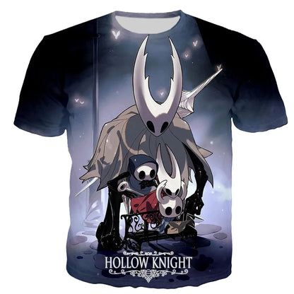Hollow Knight: 3D Print T-Shirts Men Women Casual Streetwear Oversized Short Sleeve T Shirt Harajuku Male Tees Tops Clothing