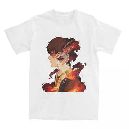 Avatar The Last Airbender: Zuko T-Shirt Men 100%Cotton Short Sleeve Round Neck Summer Tops