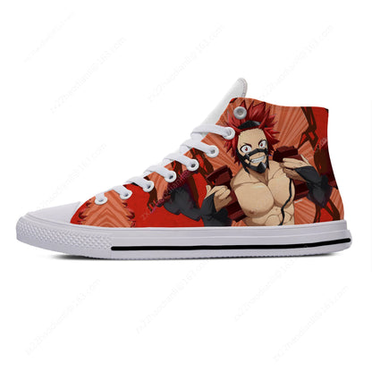 My Hero Academia : Volume 2 Kirishima Eijiro Casual Cloth Shoes High Top Lightweight Breathable 3D Print