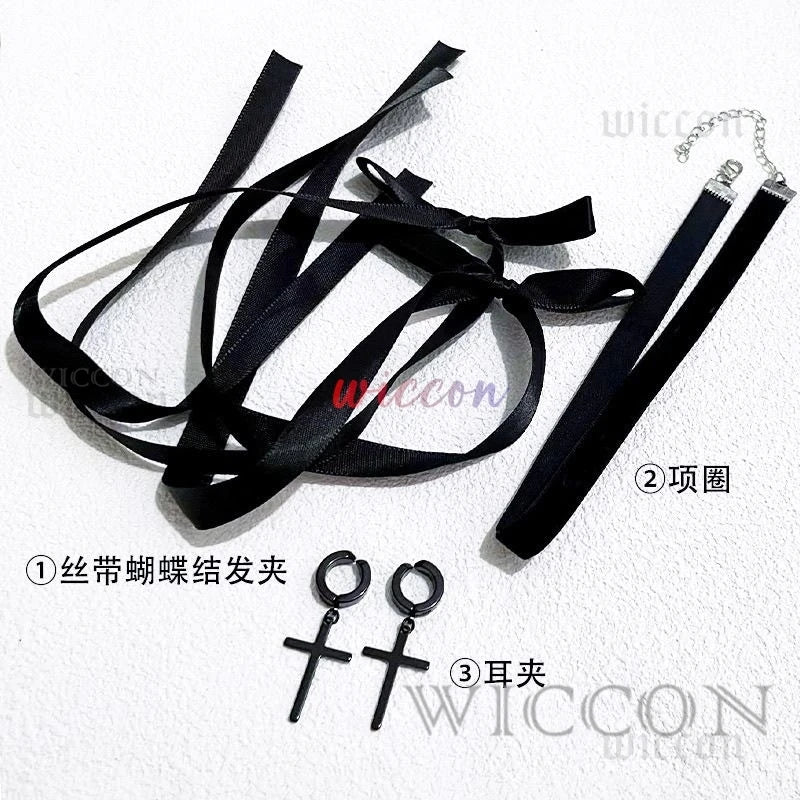 Death Note:Misa Cosplay  Misa Amane Cosplay Costume Daily Sexy Dress Subculture Necklace y2k jirai kei GothLoli Uniform Wig