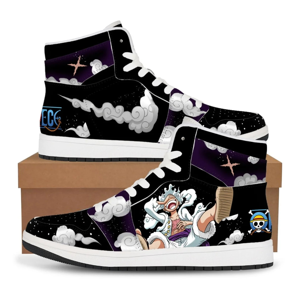 One Piece: Luffy Zoro Sneakers Casual Shoes Basketball Shoes Printing Comfortable Oversize Flat Shoes Birthday Gift