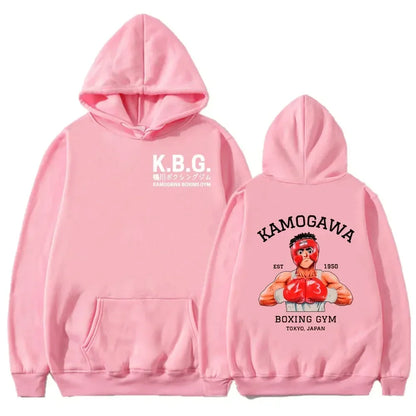 Hajime No Ippo: Kamogawa Boxing Gym Hoodie Women Men Sweatshirt Sport Coat KGB Graphic Clothing Harajuku Streetwear Tops