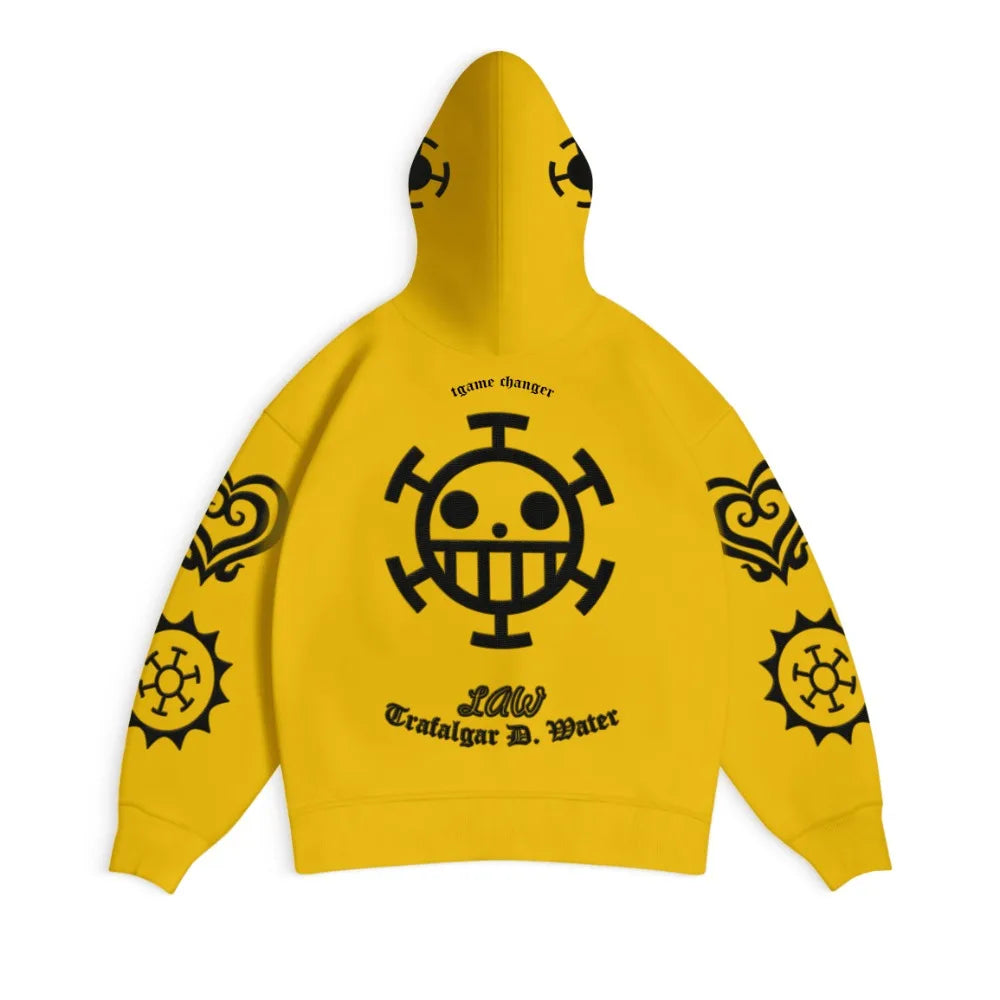 One Piece:  Men's Hoodie Sweater Heart Pirates Japanese Anime Summer Autumn Boy Children's Long Sleeve Y2k Parent-Child Pack
