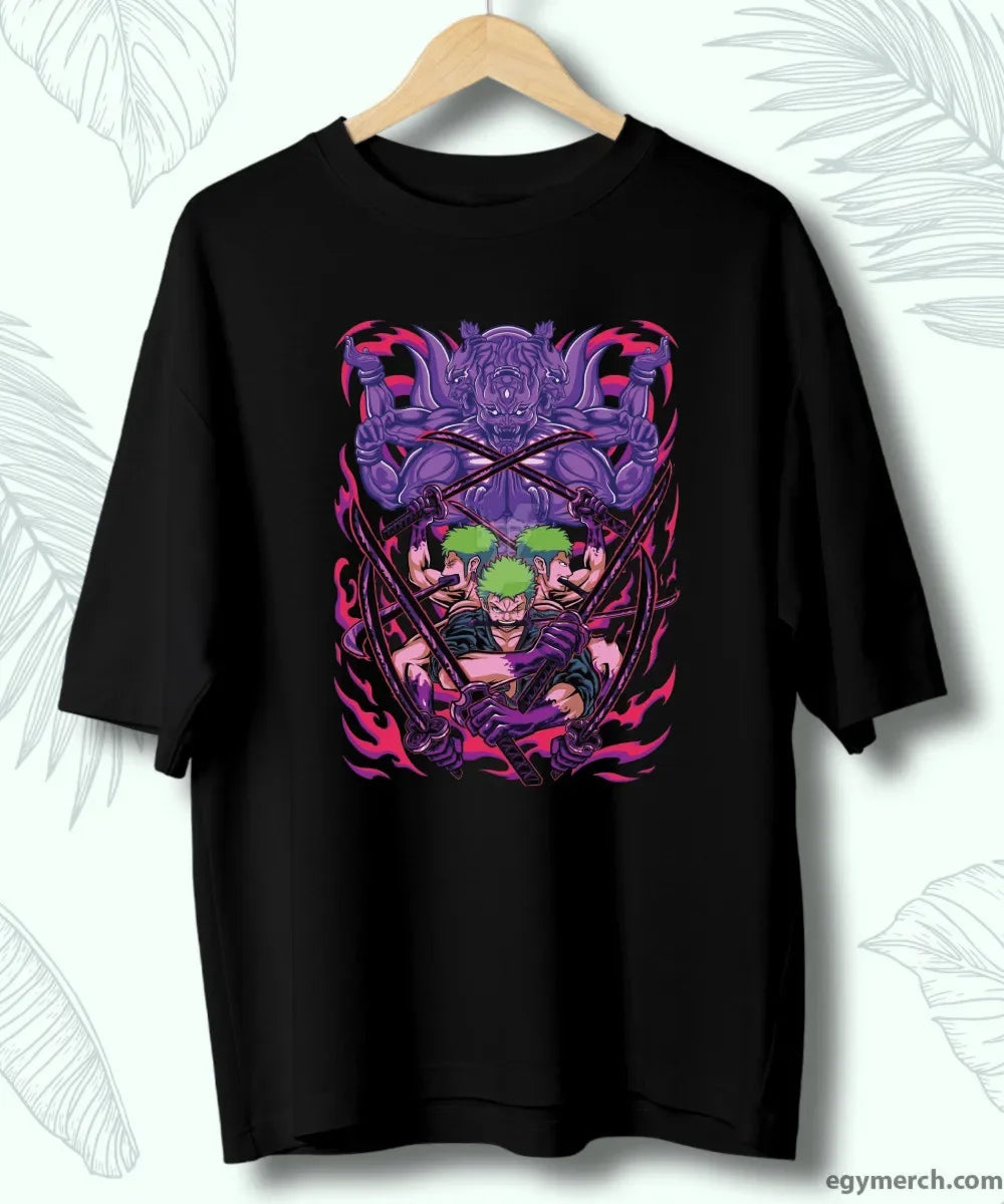 One Piece: Men's Fashion Portgas D. Ace Anime Print T-Shirt, Summer Trend, 100% Cotton, Casual Loose Short Sleeve