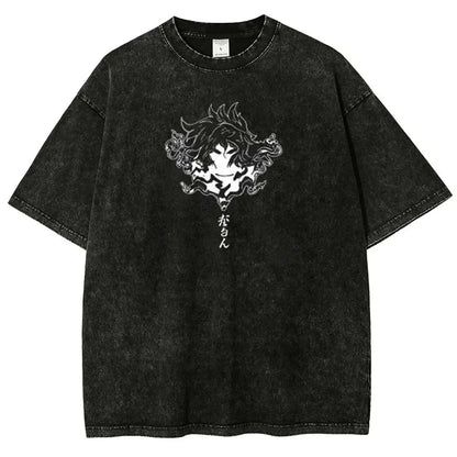 Hell's Paradise: Gabimaru  Vintage Anime T-Shirt Mens Casual Shirt Men's 2026 Summer Fashion Oversize Street Harajuku Y2K Clothing