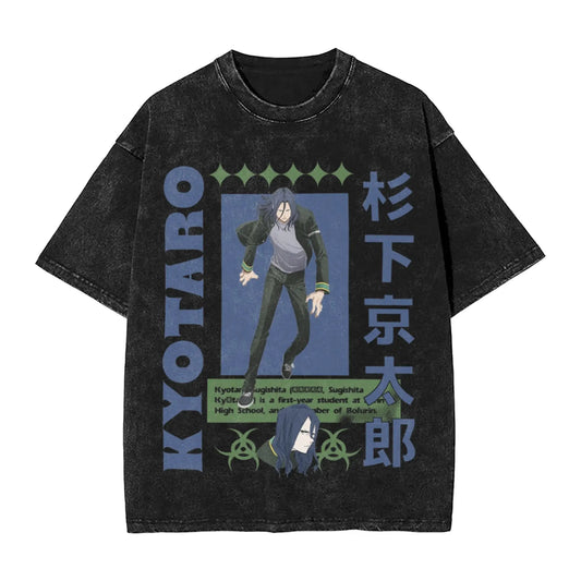 Wind Breaker: Jo Togame Washed T Shirt Novelty Harajuku Oversize Tee T-Shirts 100% Cotton