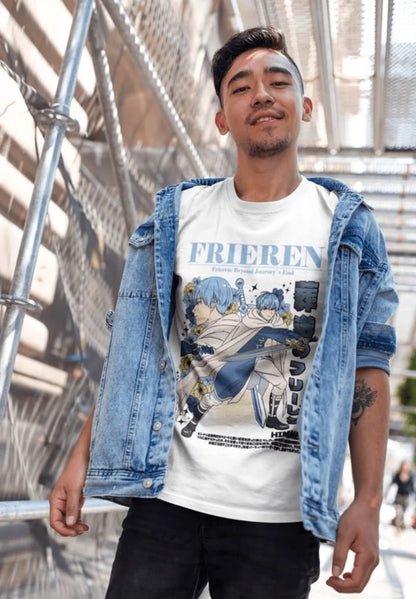 Frieren :Beyond Journey's End Fern Stark Himmel Girl Anime Shirt All Size